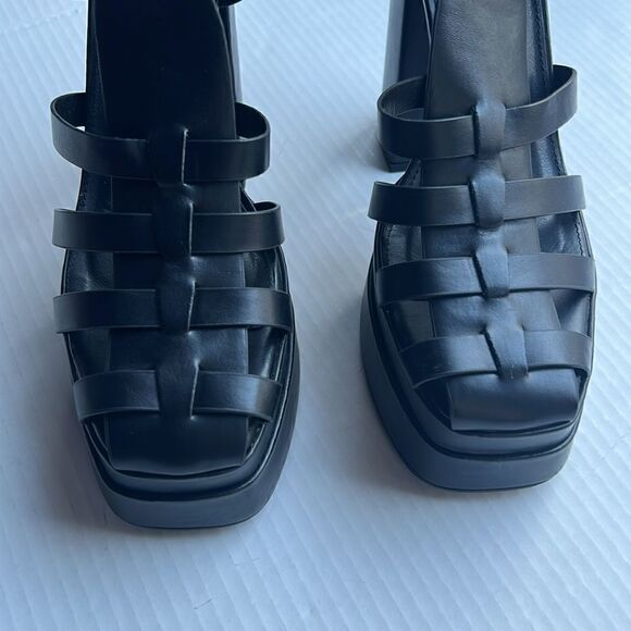 Forever 21 Faux Leather Caged Platform Heels - Picture 8 of 11